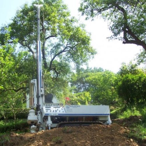 Sondeo  geotécnico con extracción de testigo. Obra: Cantabria.